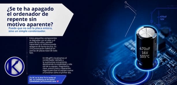 Por qué se degradan los condensadores de tu ordenador (y cómo afecta a su rendimiento)