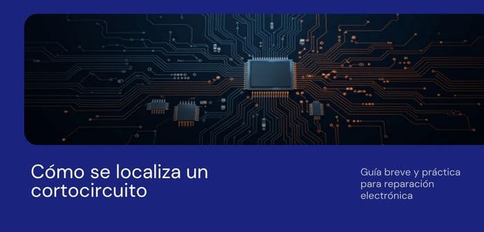 Cómo se localiza un cortocircuito en una placa electrónica: fuente de banco, cámara térmica y método