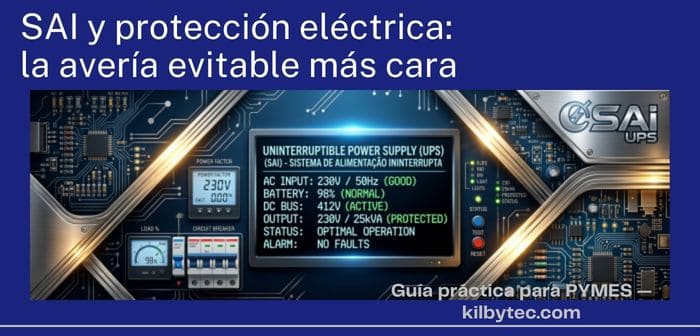 SAI y protección eléctrica en PYMES: 7 señales de que tus equipos están en riesgo